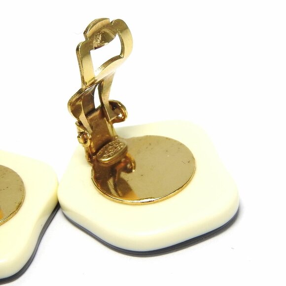 CHANEL Black Logo Earrings - Picture 5 of 7